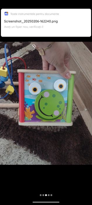 Joc motricitate și cub lemn