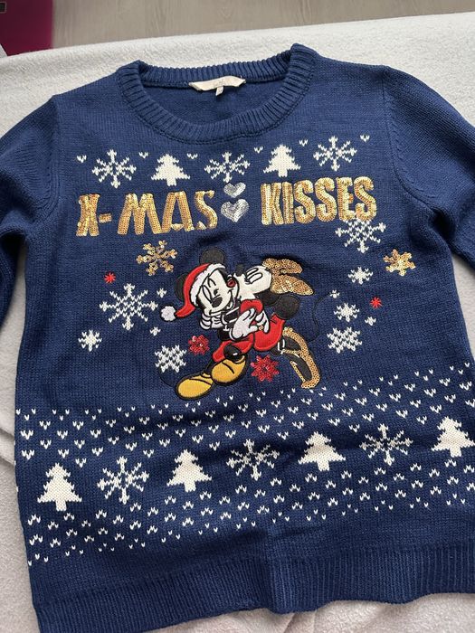 Коледен пуловер тъмносин