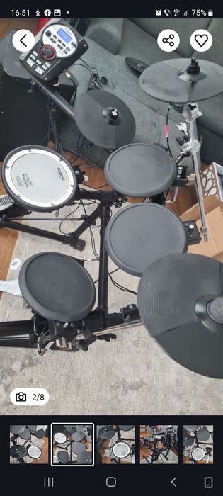Set toba Roland TD11,TD10,Alesis DM7,Milenium