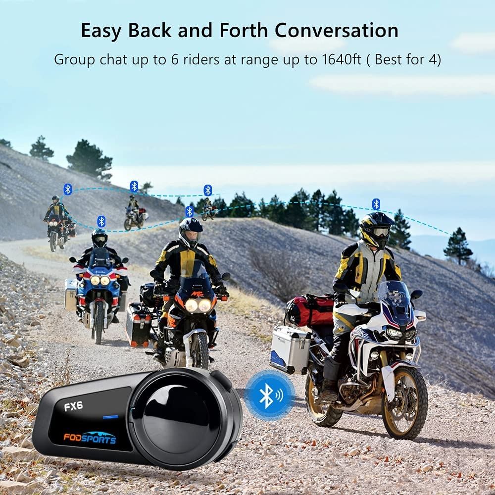 Căști Bluetooth pentru motociclete Fodsports FX6