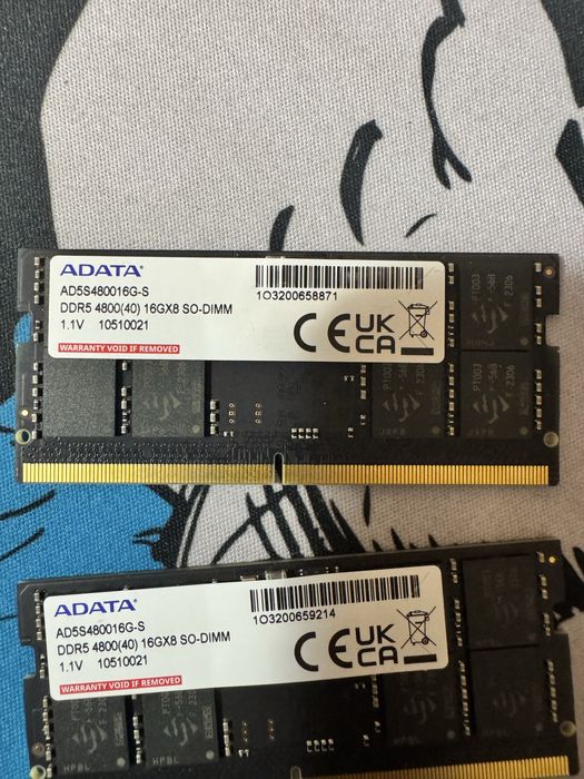 Ram Памет 32GB (2х16) DDR5 ADATA SO-DIMM 4800 CL40