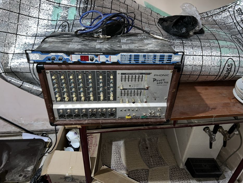 Пульт усилитель и ревер в комплекте