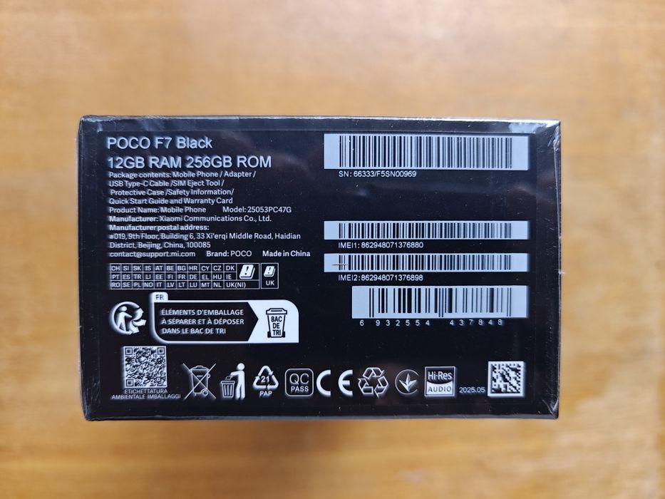 Poco F7  12/256 Black