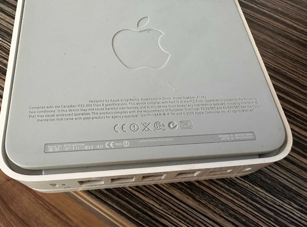 Apple a1143 airport extreme router wireless