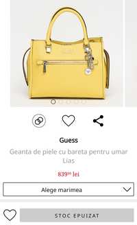 Geanta galbena Guess