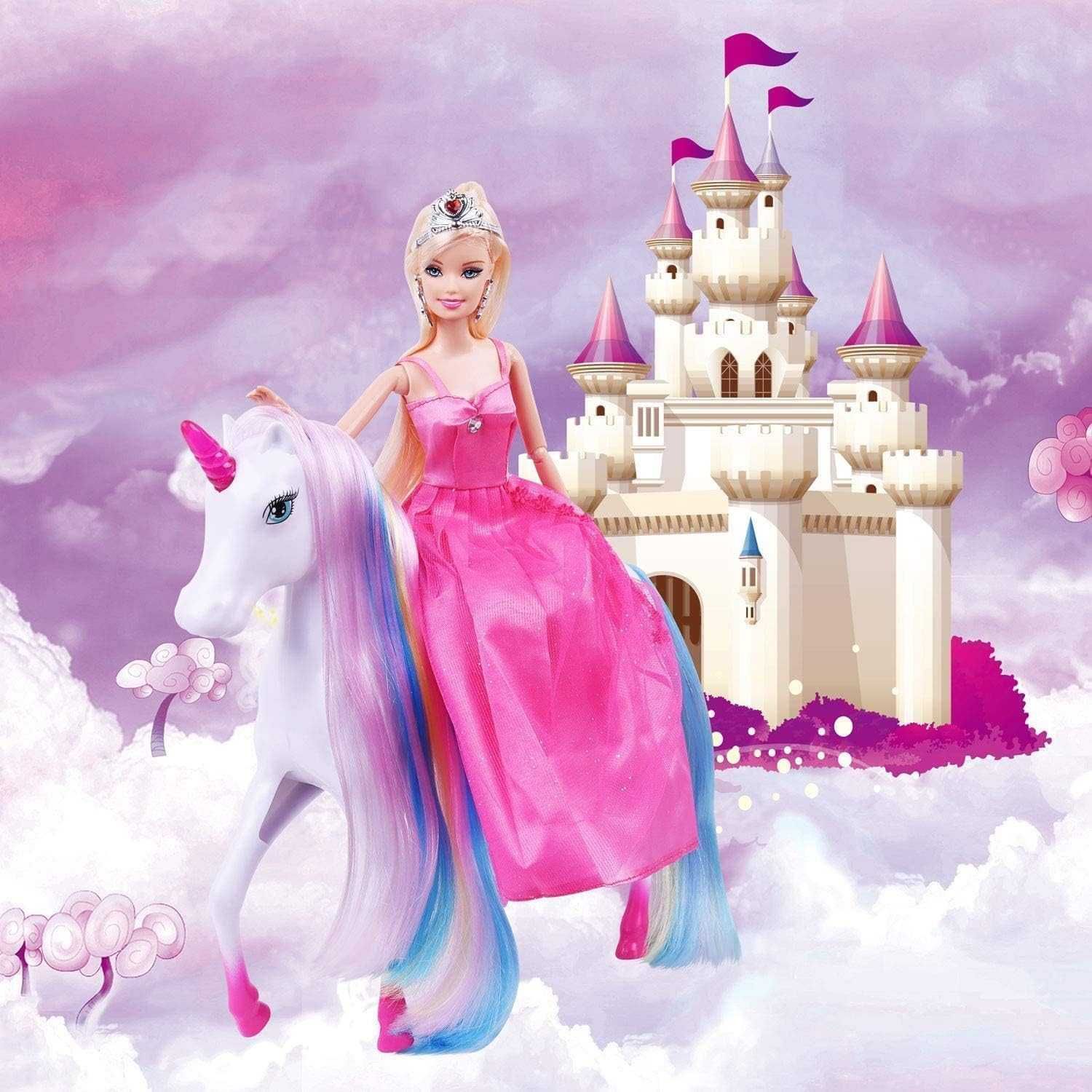 Комплект за игра - Принцеса и магичен еднорог за деца 3-10 години