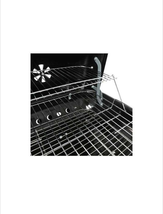 Gratar pliabil cu roti, culoare negru