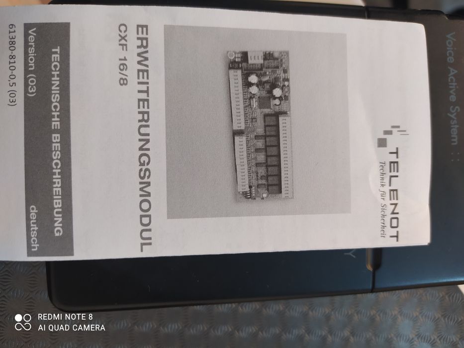 Telenot CXF16/8,nou la cutie