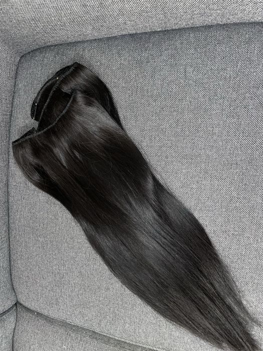 Индийска коса на треса със щипки