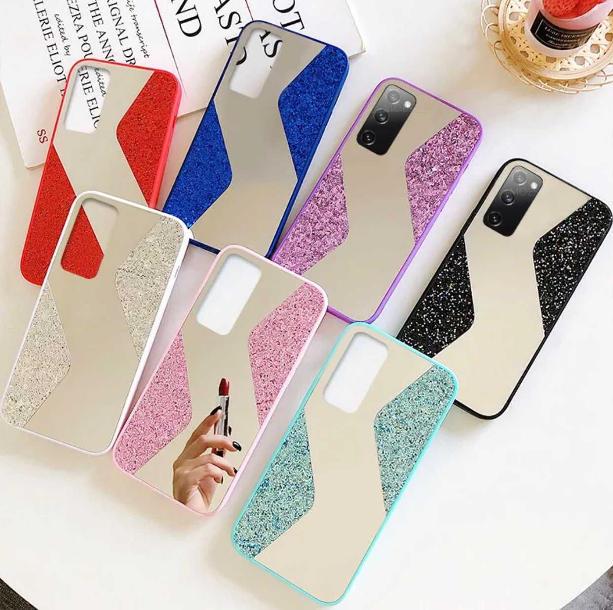 Husa tip oglinda cu sclipici pt Samsung Galaxy A10 / A32 5G / A72