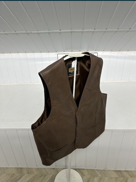 Vesta moto din piele XL John F. Gee