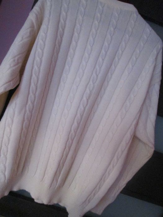 pulover crem/alb elegant L/XL