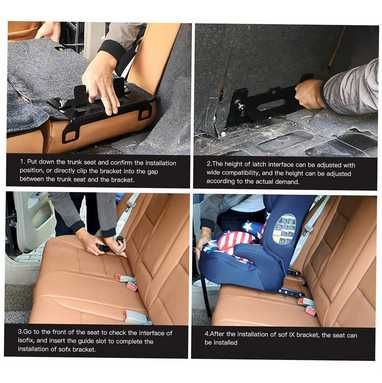 Isofix -Универсална Изофикс Планка, Адаптор+ Направляващи капачки НОВА