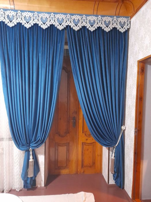 Комплект парда ( занавес)  в зал и спальню.