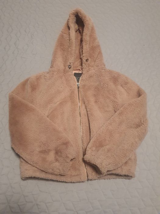 Зимно късо пухкава палтенце в розово