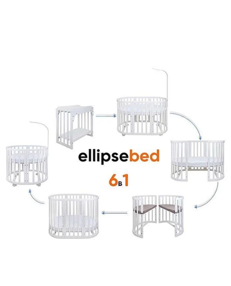 Кровать-трансформер elipsebed 6в1