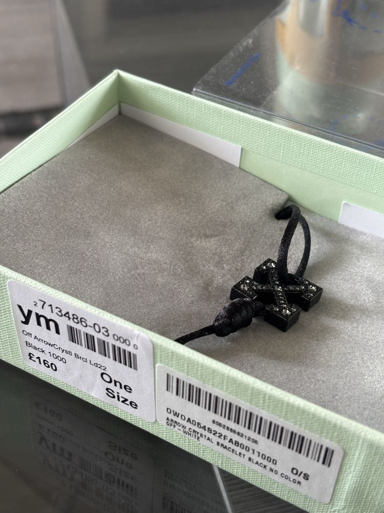 Гривна Off White черна оригинална
