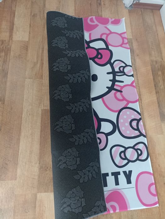 Covor alb-roz Hello Kitty Sanrio pentru copii/adolescenți