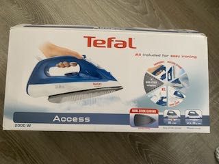 Ютия Tefal Access FV1511E3, 2000W, 90 гр/мин, 250 мл, Бяла/Синя