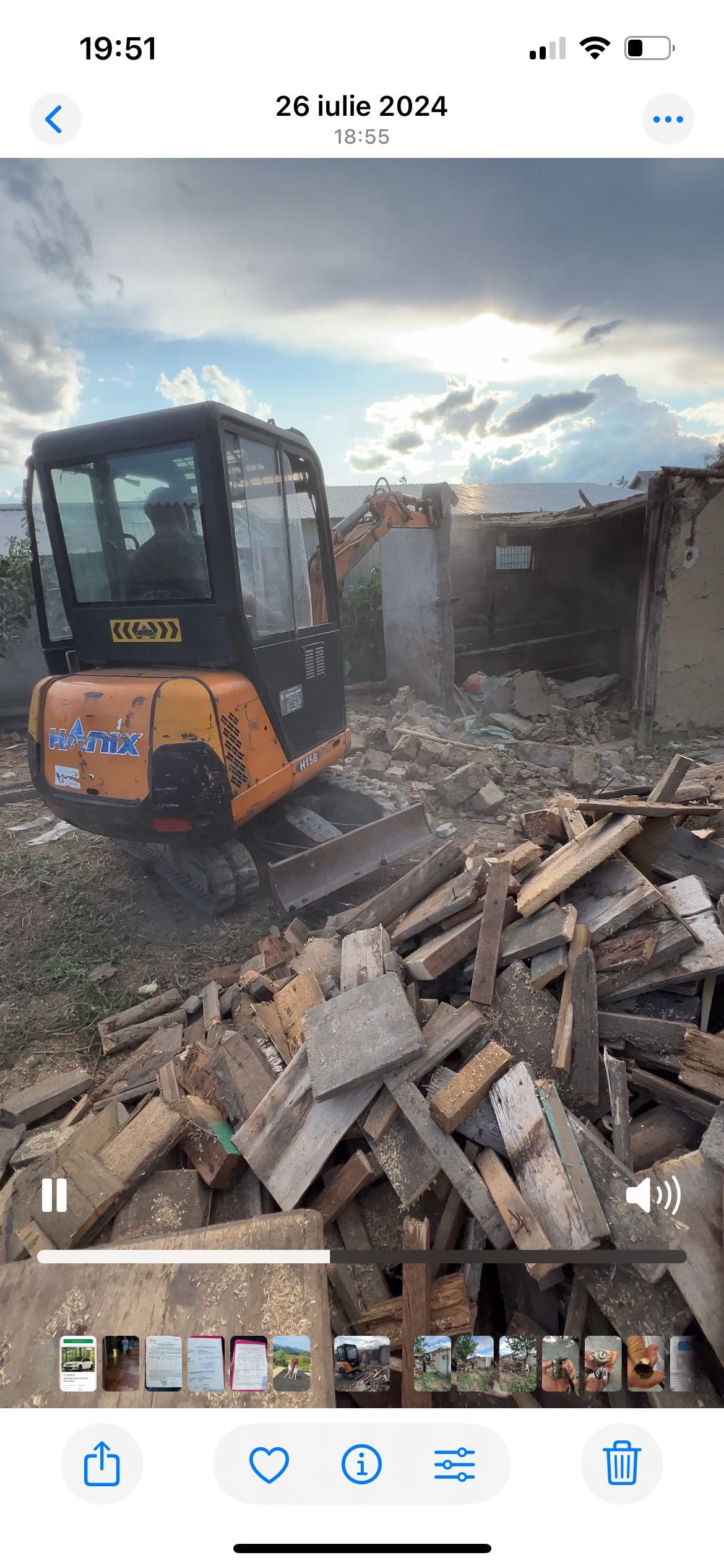 Lucrari miniexcavator