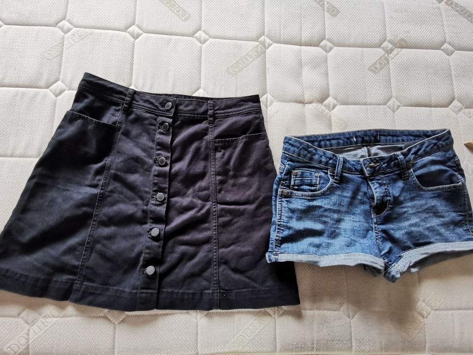 Lot dama fusta+pantalon scurt M(38)