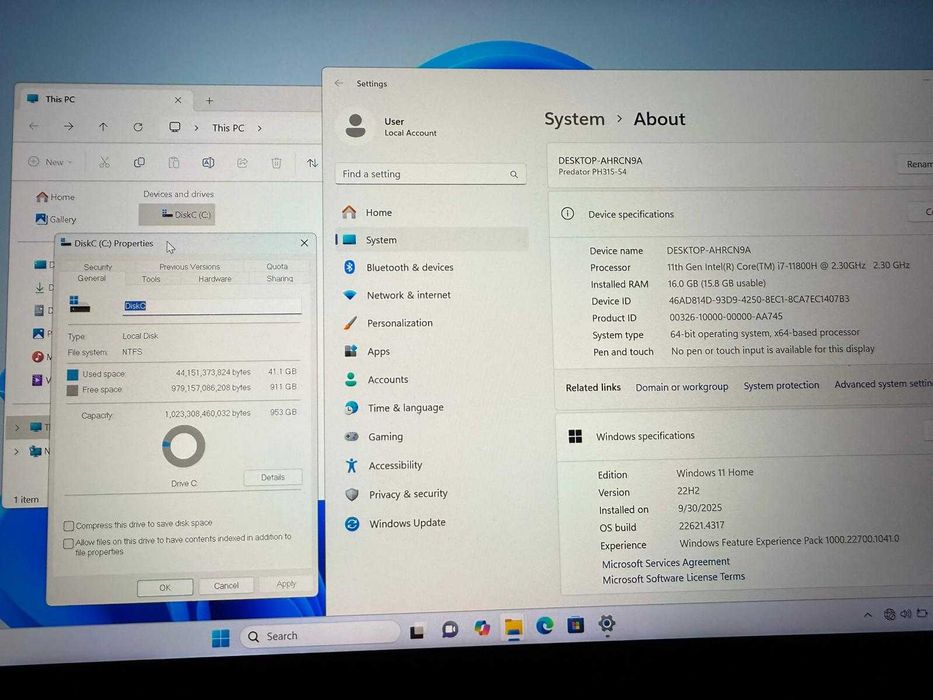 Laptop Gaming Acer Predator Helios 300 i7-11800H, 15.6" 16GB, 1TB SSD