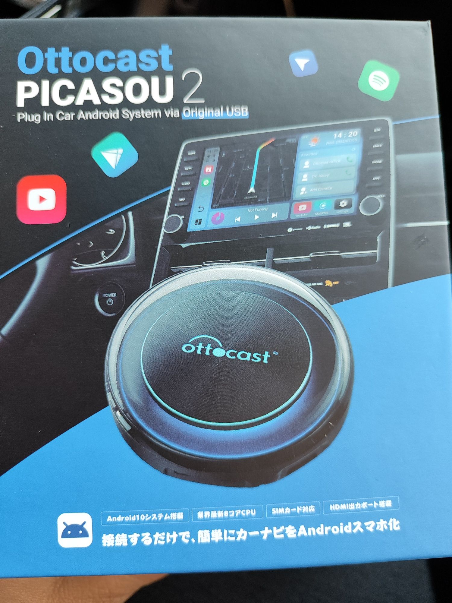 Ottocast PICASOU2 Умный бокс карплей carlink carplay