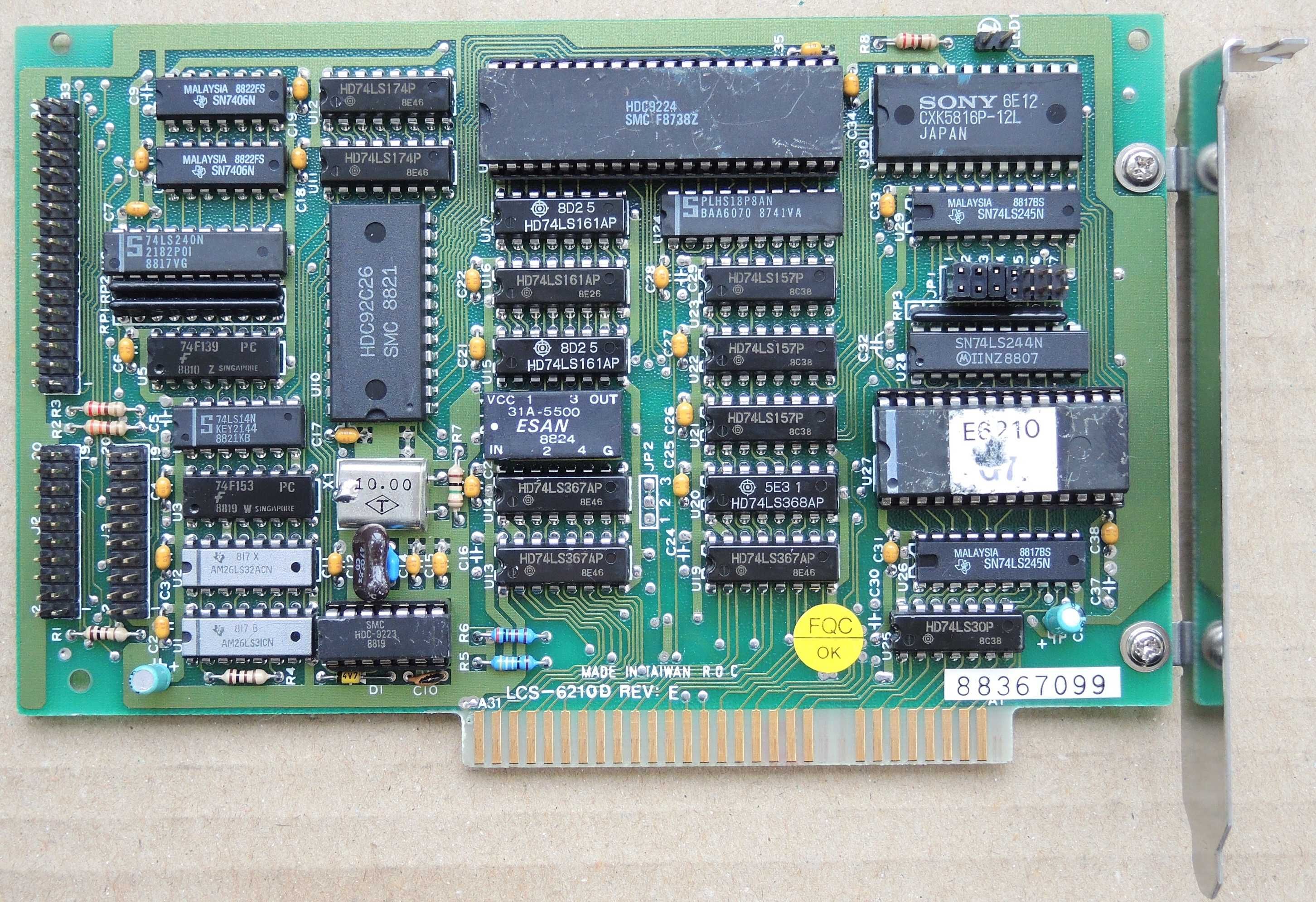 MFM Controller Longshine LCS-6210D ISA 8bit Testat