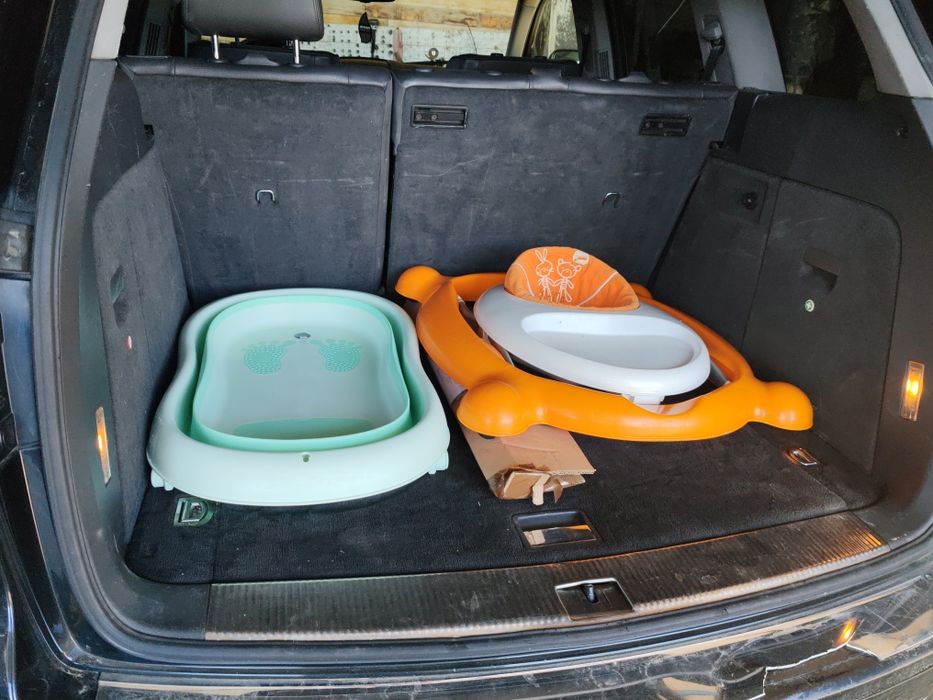 Carut 3 in 1, cadita pliabila cu hamac, premergator