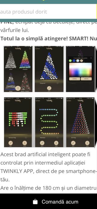 Brad Twinkly cu instalatie smart