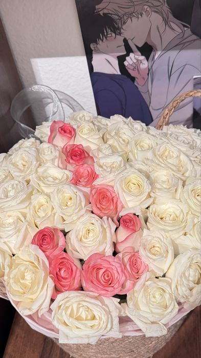 55 роз с буквой «J»