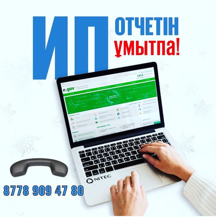 ИП, ТОО отчет, Разовые услуги бухгалтера