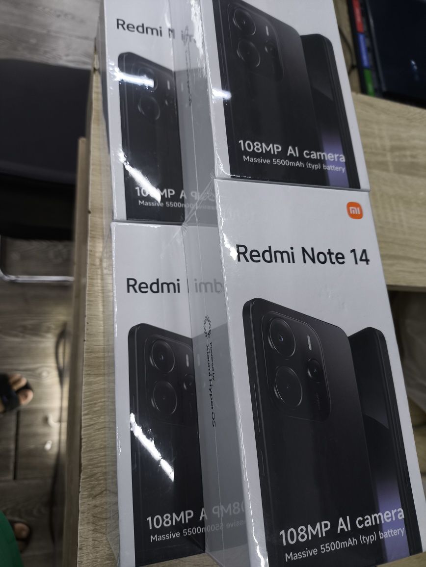 Оптом redmi note 14 black 6/128gb