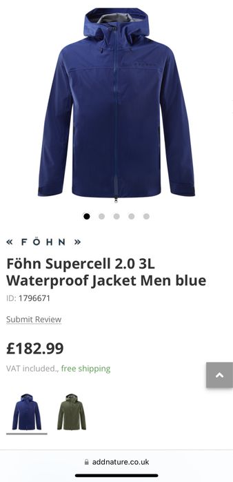 Geaca impermeabila Fohn Supercell 3L S noua mammut dynafit