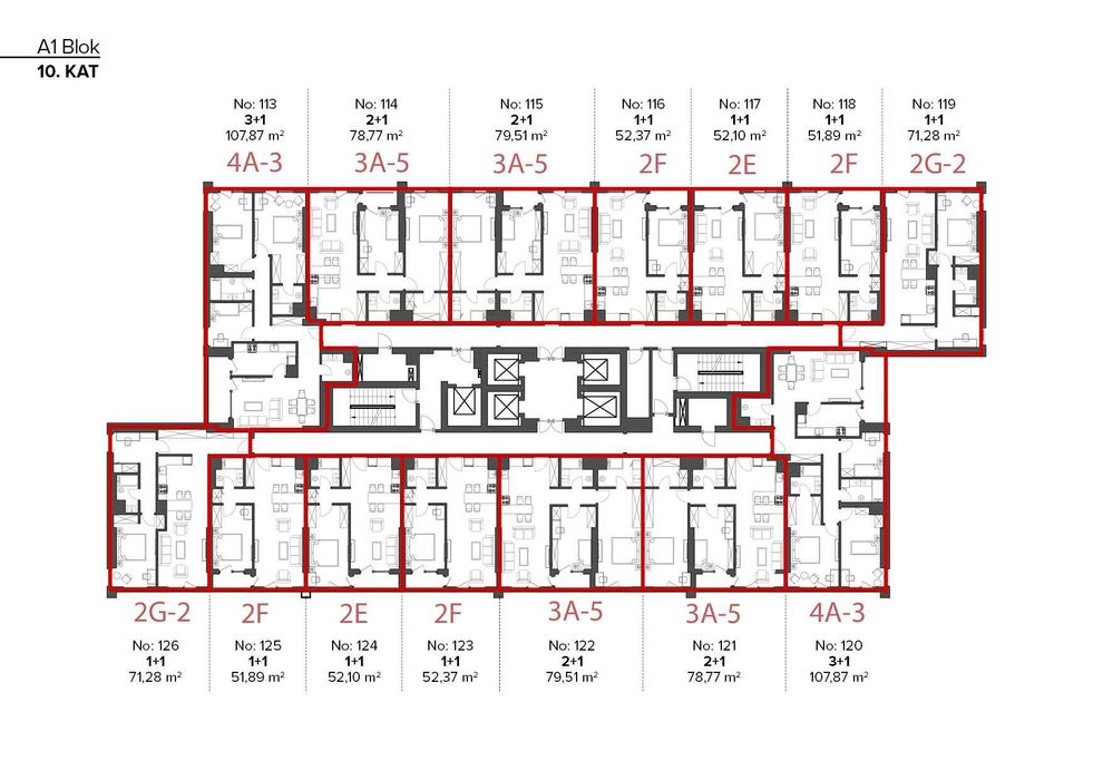 Tashwell 2-комнатная 52,10м2 ул. Шота Руставели