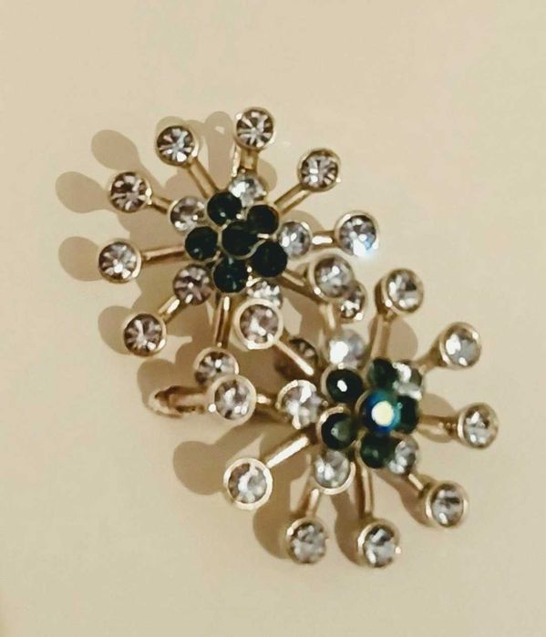 Серьги с родиевым покрытием