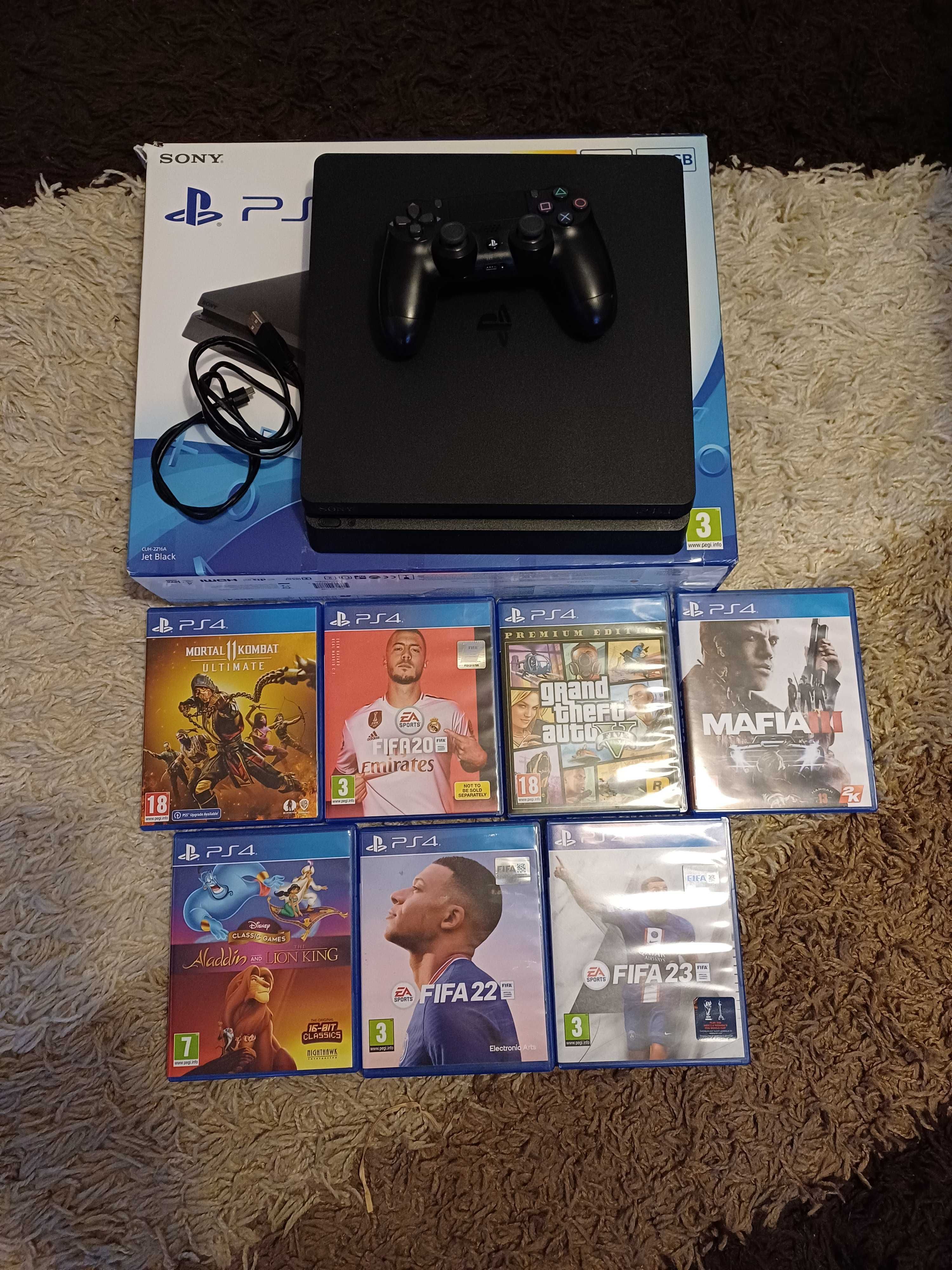 Playstation 4 + 7 диска