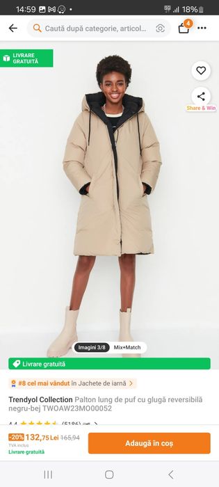 Geaca 2 fete, noua S