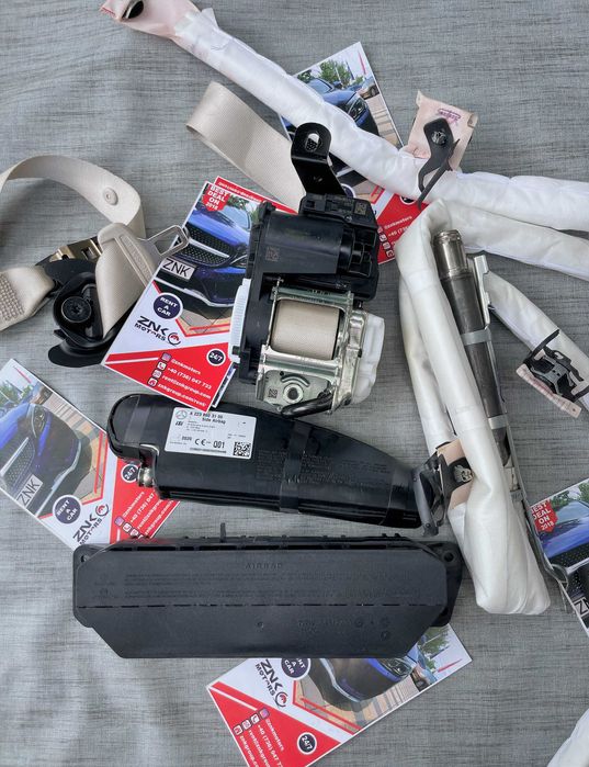 Mercedes Benz w223 airbag volan pasager scaun cortina genunchi centuri