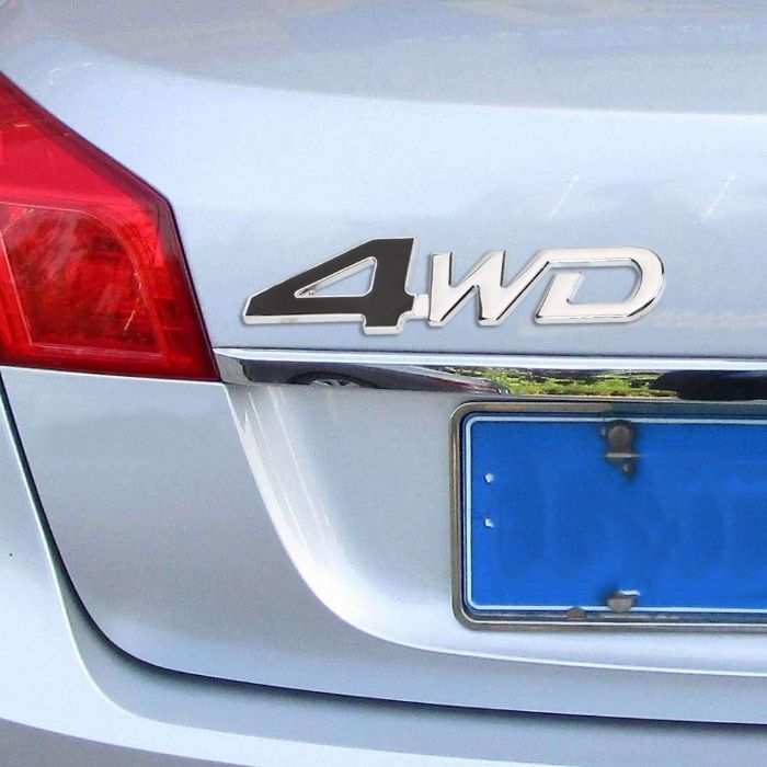Емблема 3D метална 4WD два цвята
