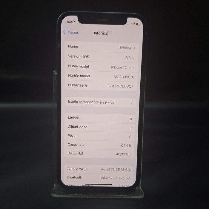 IPhone 12 Mini 64Gb 77% Baterie Garantie/Factura #48497