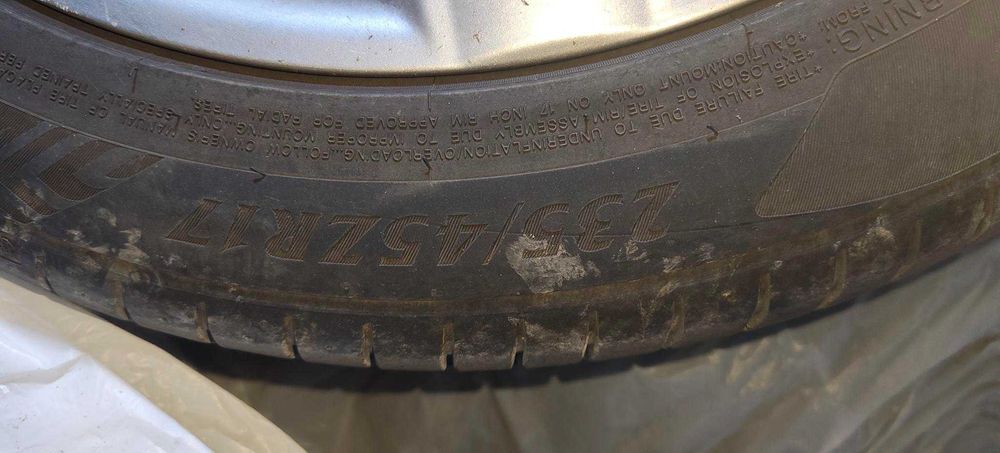 Jante aliaj/cauciucuri 17" Audi A4 B6