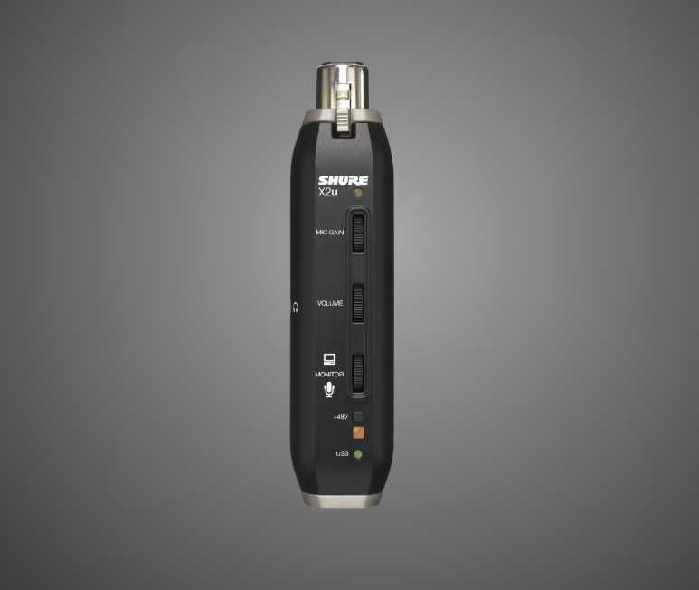 X2U от SHURE Адаптер микрофона XLR к USB