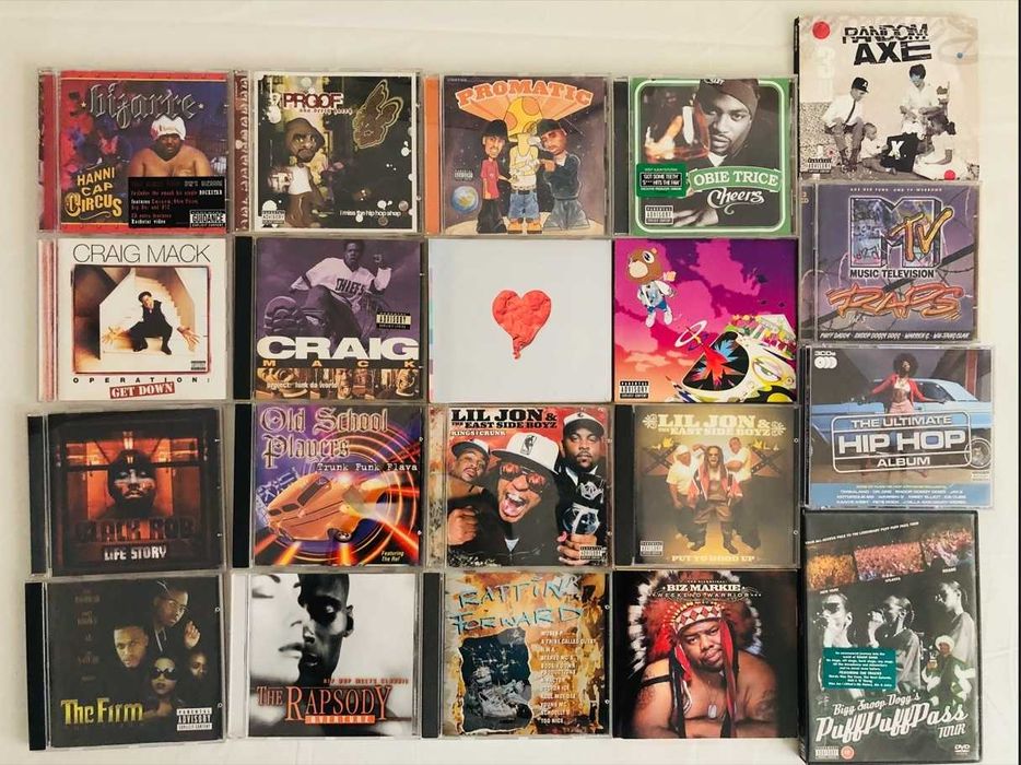 Tupac Eazy NWa Wu Tang Dre CD Rap Hip Hop Mase Nas Bizarre Big CMW Nas