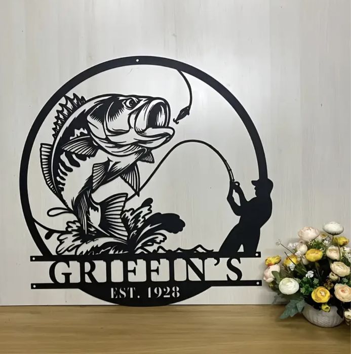 Метална Персонализирана кутия за снимки с риболовна тематика