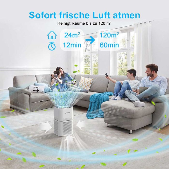 Пречиствател на въздух DAYETTE Air Purifier 120 m²,Гаранция