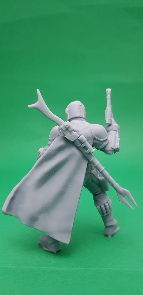 Figurina din rasina mandalorian printata 3D