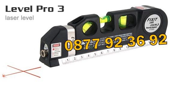 ПРОМОЦИЯ! ПРОФЕСИОНАЛЕН ЛАЗАРЕН нивелир с ролетка, laser level pro 3