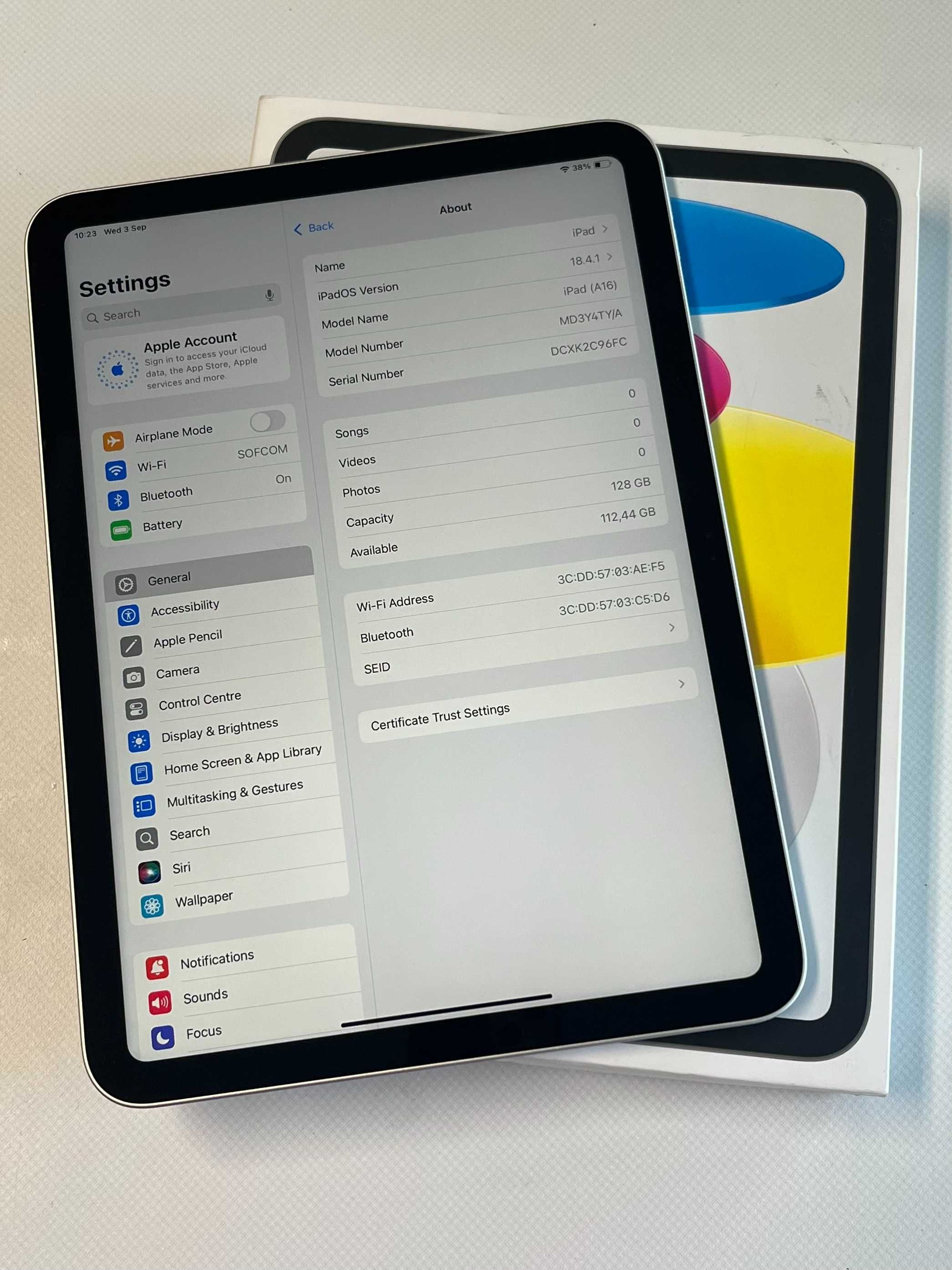 Apple iPad 11th WiFi Generation 2025 128 GB с гаранция