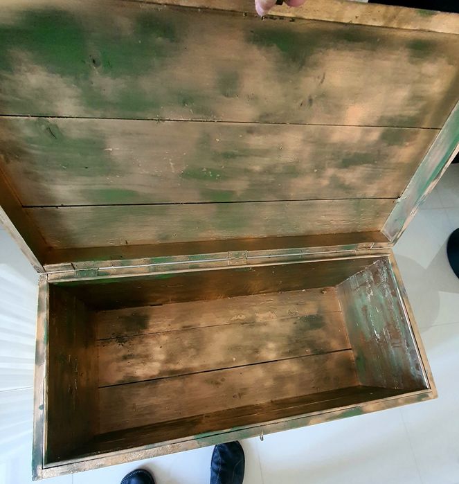 Cufăr militar antichizat/masă cafea retro